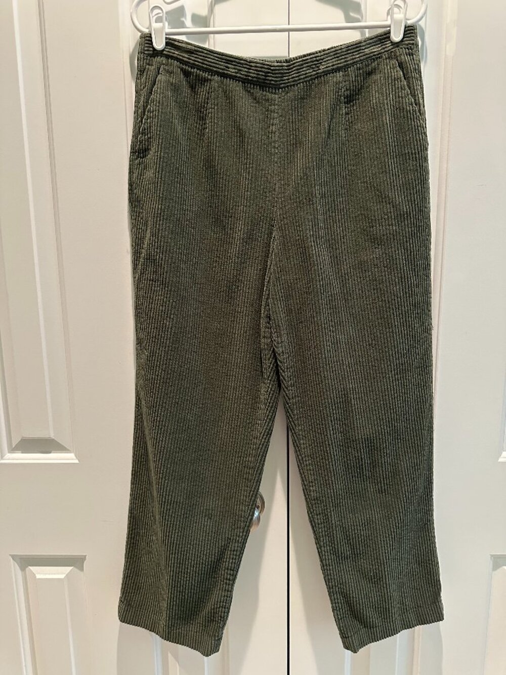 Vintage The Tog Shop Green Corduroy Pull-On Pants 12P